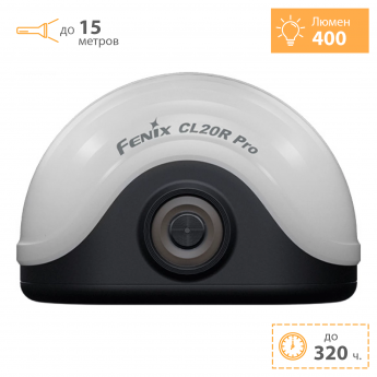 Фонарь FENIX CL20R Pro черный 400 люмен + Подарок