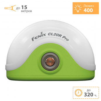 Фонарь FENIX CL20R Pro зеленый 400 люмен + Подарок