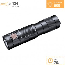 Фонарь FENIX E09R черный Фонарь FENIX E09R черный